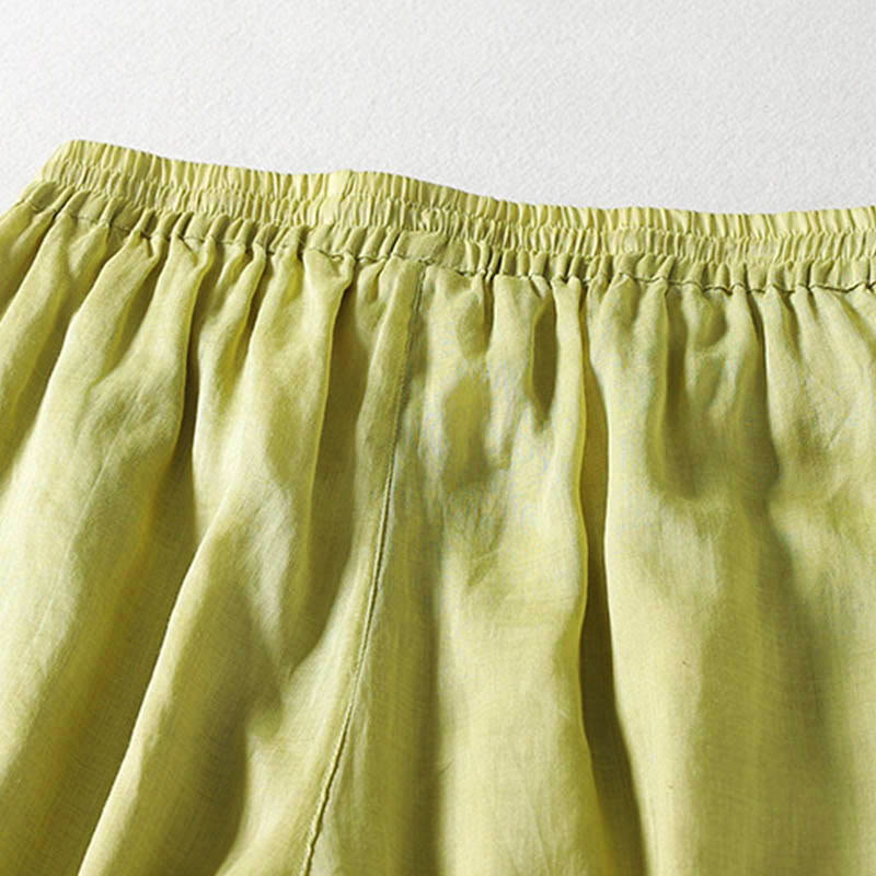 Solid Color Lace-up Women's Wide Leg Pants