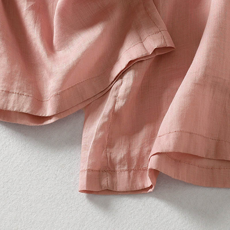 Solid Color Lace-up Women's Wide Leg Pants