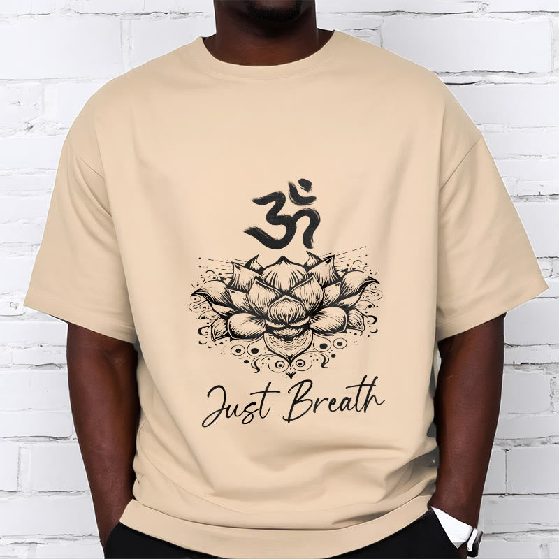 Tactile Cotton Om Lotus Meditation T-Shirt