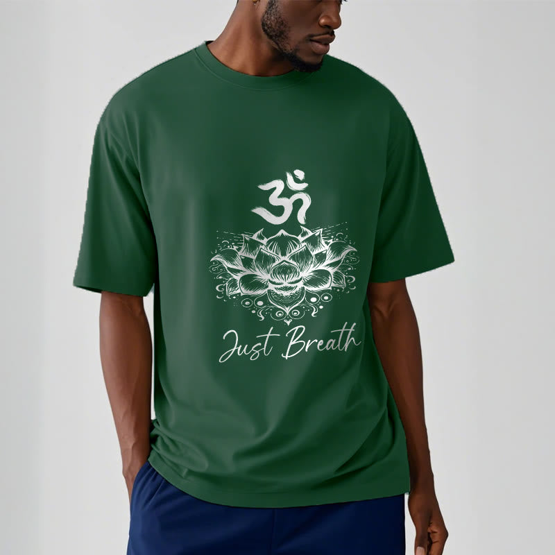 Tactile Cotton Om Lotus Meditation T-Shirt