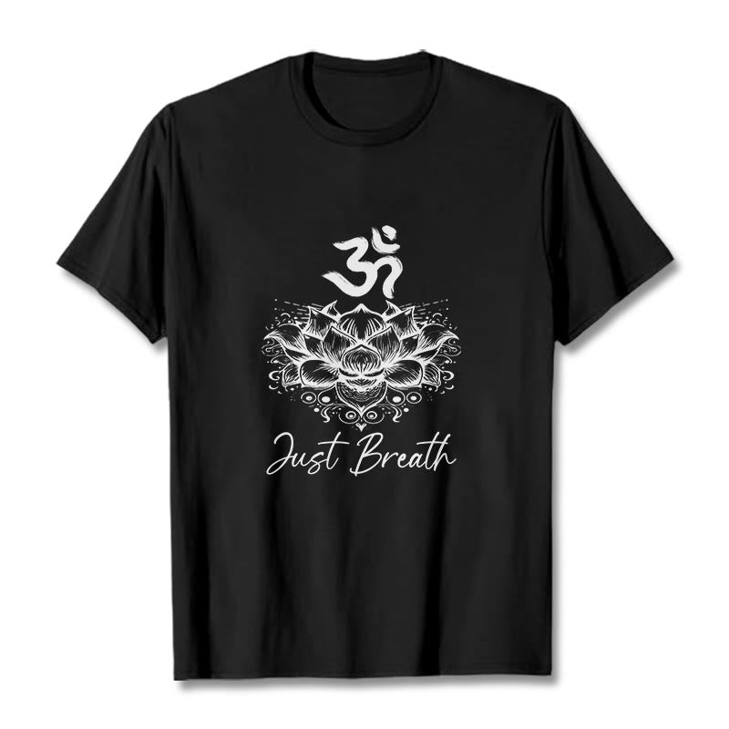 Tactile Cotton Om Lotus Meditation T-Shirt