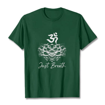 Tactile Cotton Om Lotus Meditation T-Shirt