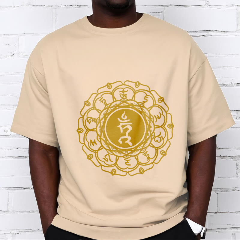 Tactile Cotton Vishuddha Throat Chakra Meditation Tee