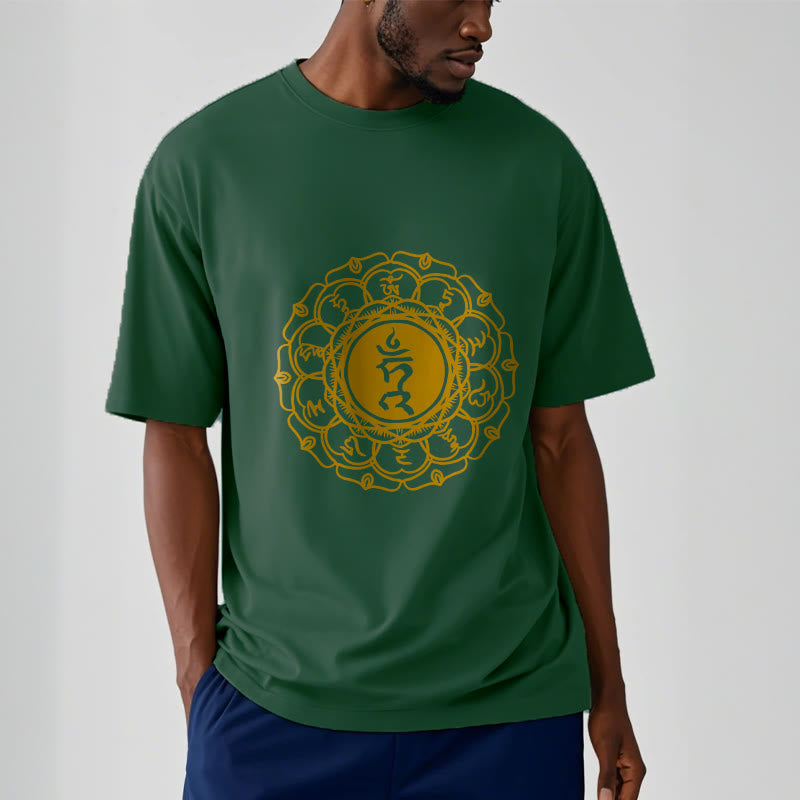 Tactile Cotton Vishuddha Throat Chakra Meditation Tee