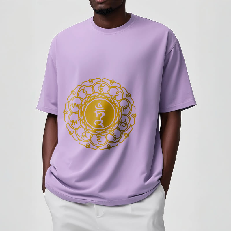 Tactile Cotton Vishuddha Throat Chakra Meditation Tee