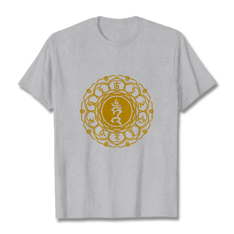 Tactile Cotton Vishuddha Throat Chakra Meditation Tee