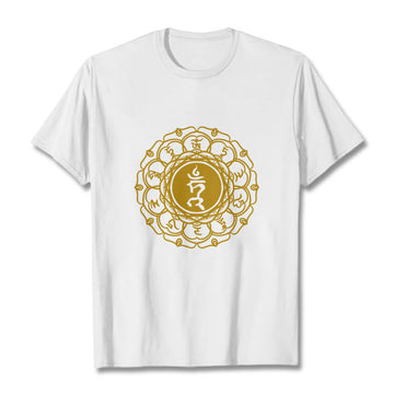 Tactile Cotton Vishuddha Throat Chakra Meditation Tee