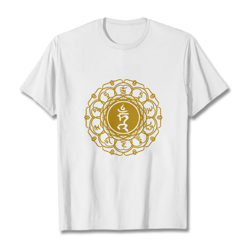 Tactile Cotton Vishuddha Throat Chakra Meditation Tee