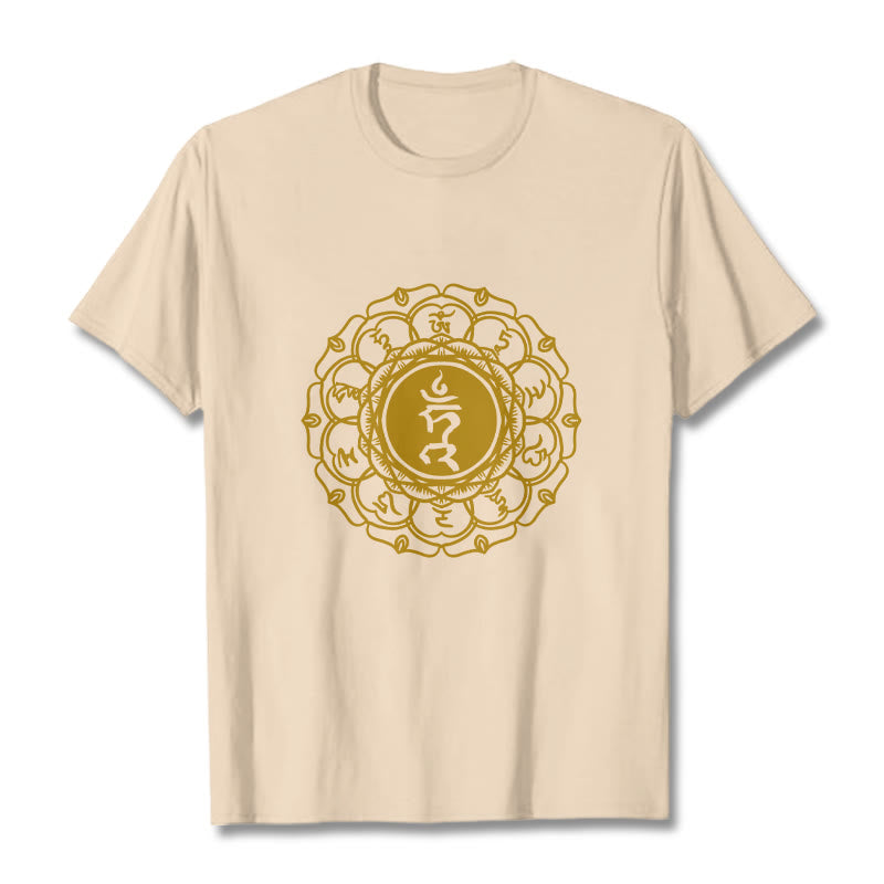 Tactile Cotton Vishuddha Throat Chakra Meditation Tee