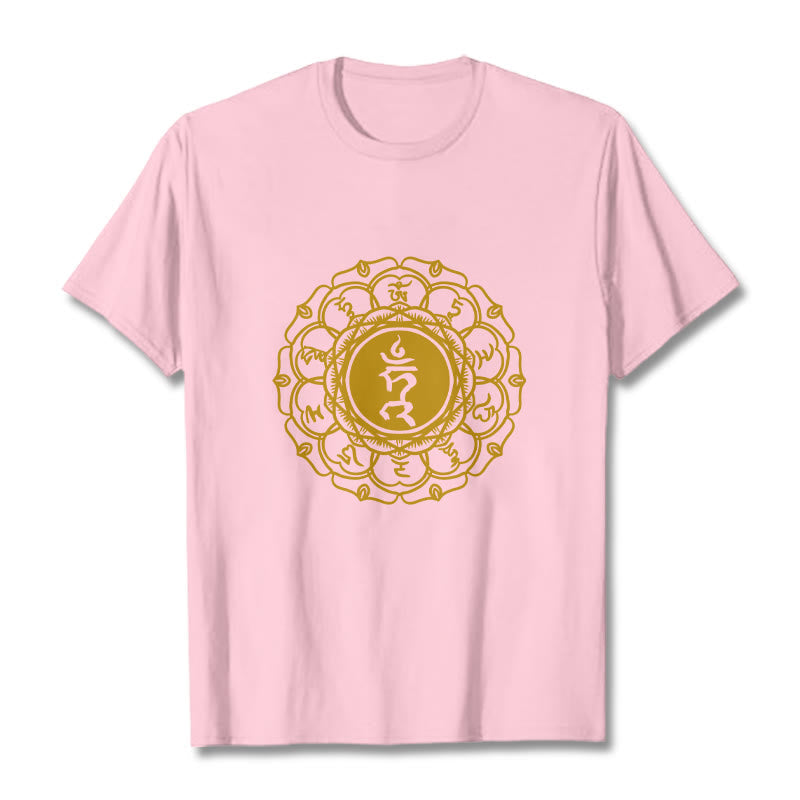 Tactile Cotton Vishuddha Throat Chakra Meditation Tee