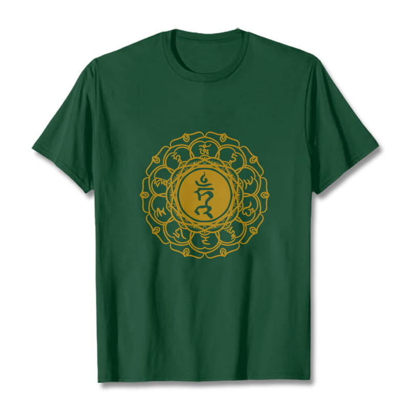 Tactile Cotton Vishuddha Throat Chakra Meditation Tee