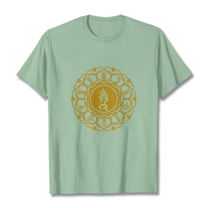 Tactile Cotton Vishuddha Throat Chakra Meditation Tee