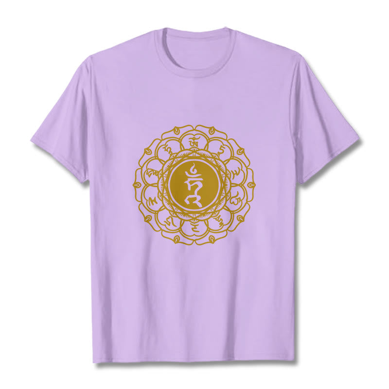 Tactile Cotton Vishuddha Throat Chakra Meditation Tee