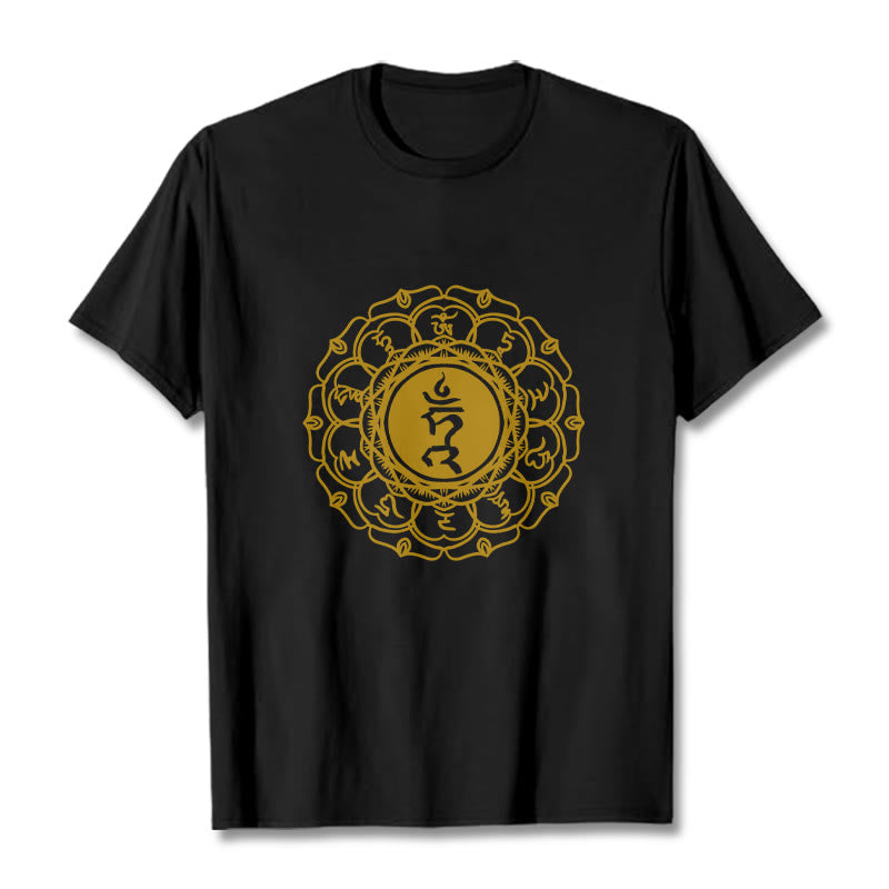 Tactile Cotton Vishuddha Throat Chakra Meditation Tee