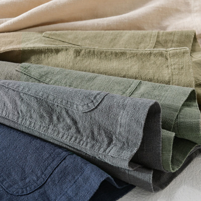 Tactile Cotton Linen Regular Fit Mindful Commute Shirt