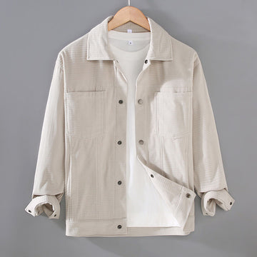 Commute Lapel Design Buttons Men's Long Sleeve Jacket With Pockets