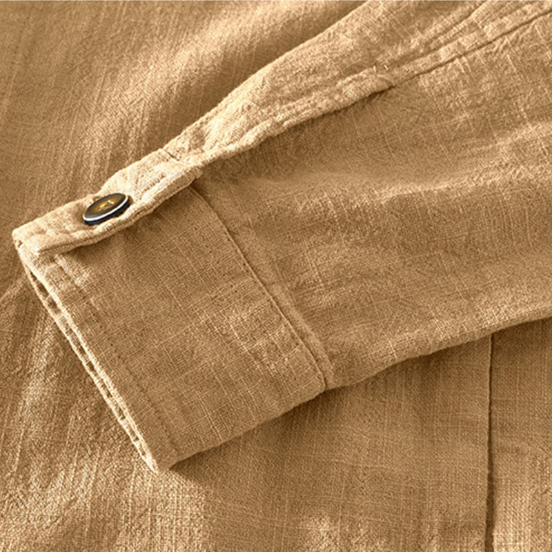 Ramie Linen Structured Grounding Commuter Jacket