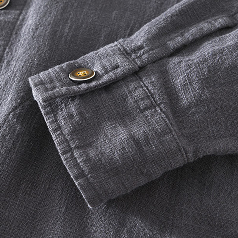 Ramie Linen Structured Grounding Commuter Jacket