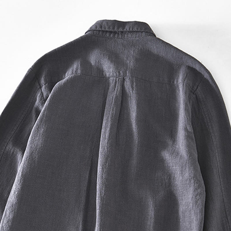 Ramie Linen Structured Grounding Commuter Jacket