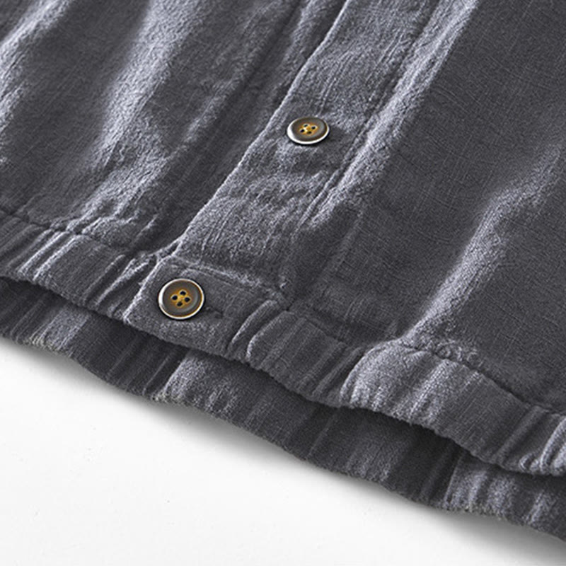 Ramie Linen Structured Grounding Commuter Jacket