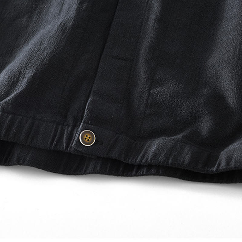 Ramie Linen Structured Grounding Commuter Jacket