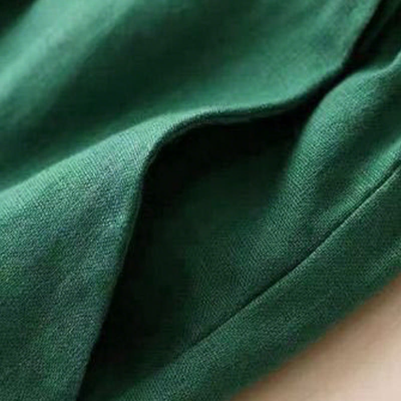 Casual High Waist Lace-up Wide Leg Pants With Pockets