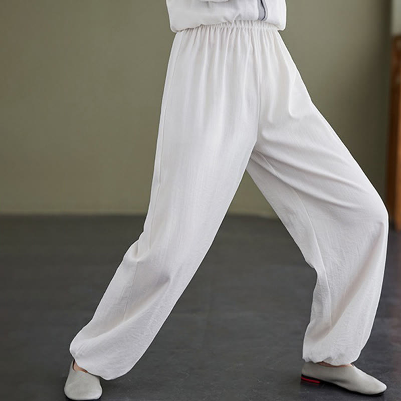 Breathable Cotton Two-Piece Meditation Set for Mindful Movement