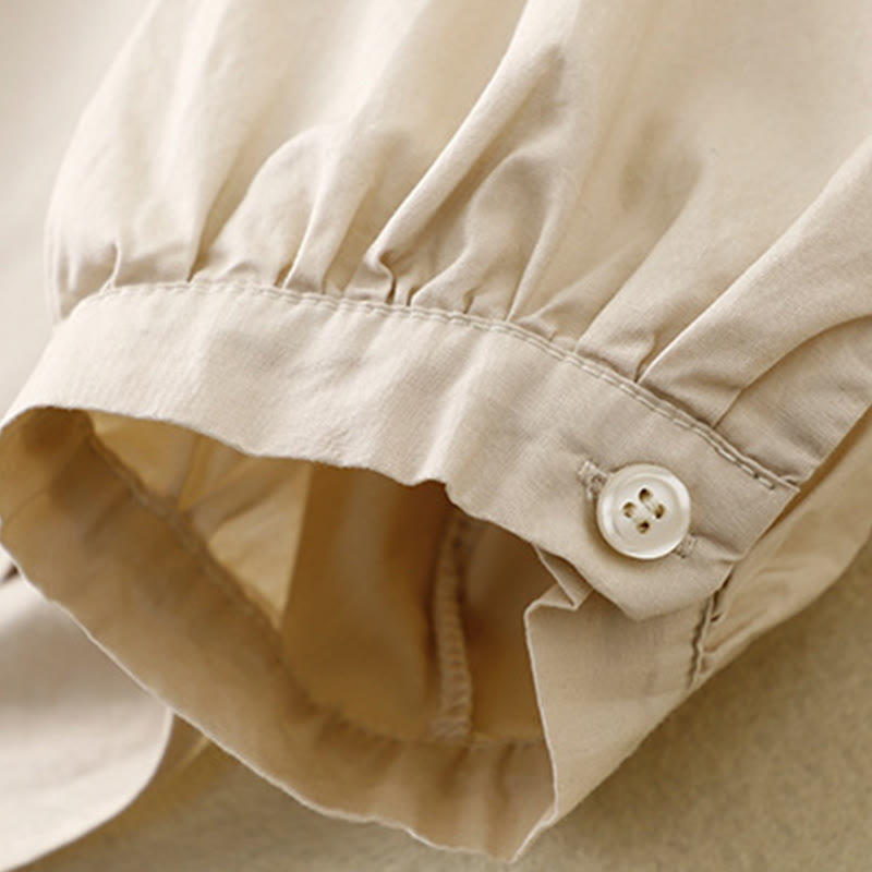 Breathable Cotton Corduroy Stand Collar Minimalist Jacket