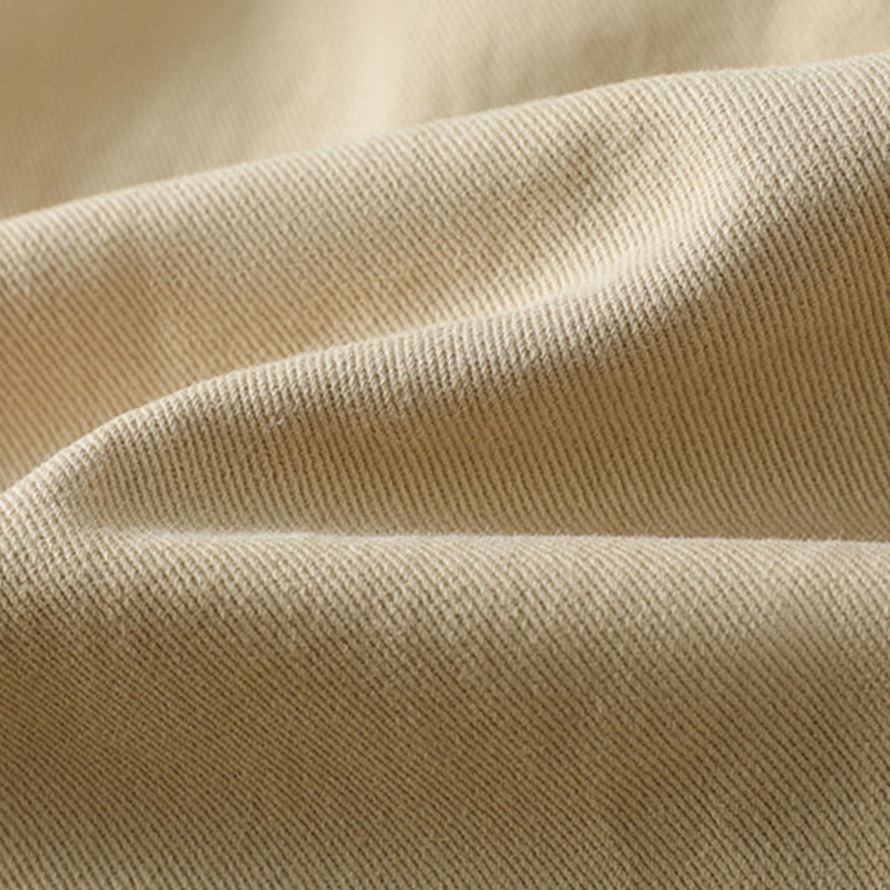 Plain Button Design Stand Collar Women's Cotton Jacket