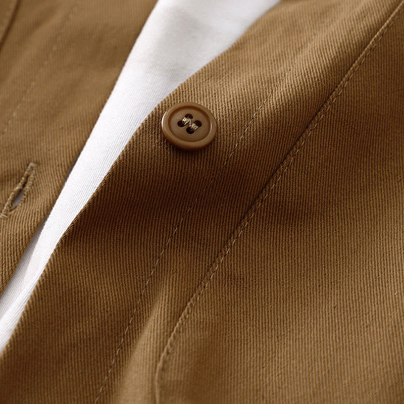 Breathable Cotton Crew Neck Long Sleeve Jacket for Mindful Daily Wear