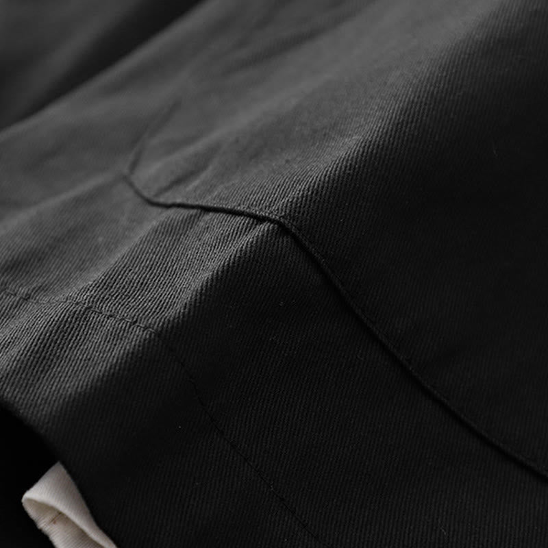Breathable Cotton Crew Neck Long Sleeve Jacket for Mindful Daily Wear