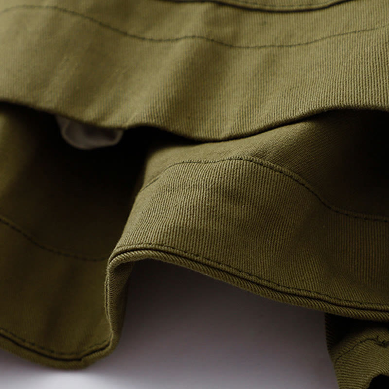 Breathable Cotton Crew Neck Long Sleeve Jacket for Mindful Daily Wear