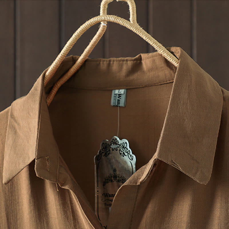 Breathable Cotton Stand Collar Everyday Layering Coat