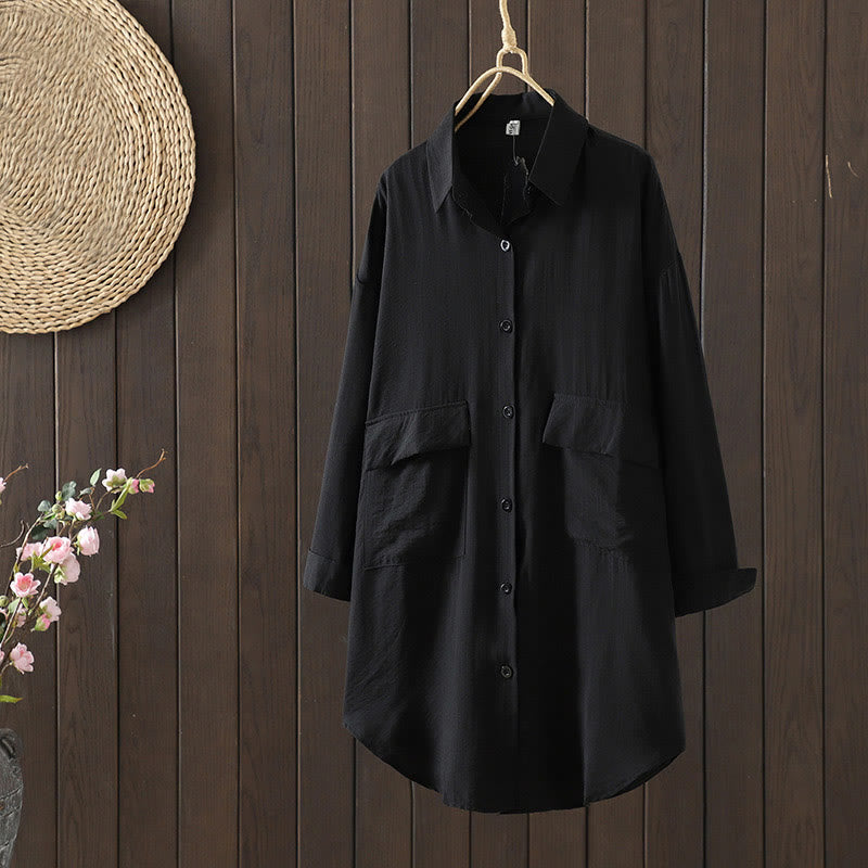 Breathable Cotton Stand Collar Everyday Layering Coat