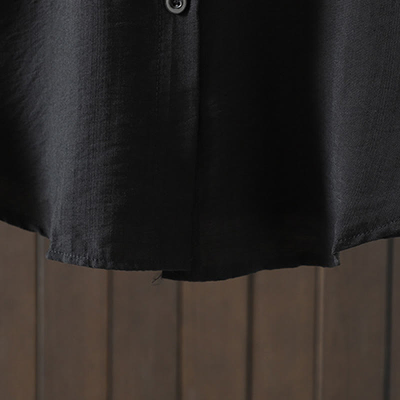 Breathable Cotton Stand Collar Everyday Layering Coat
