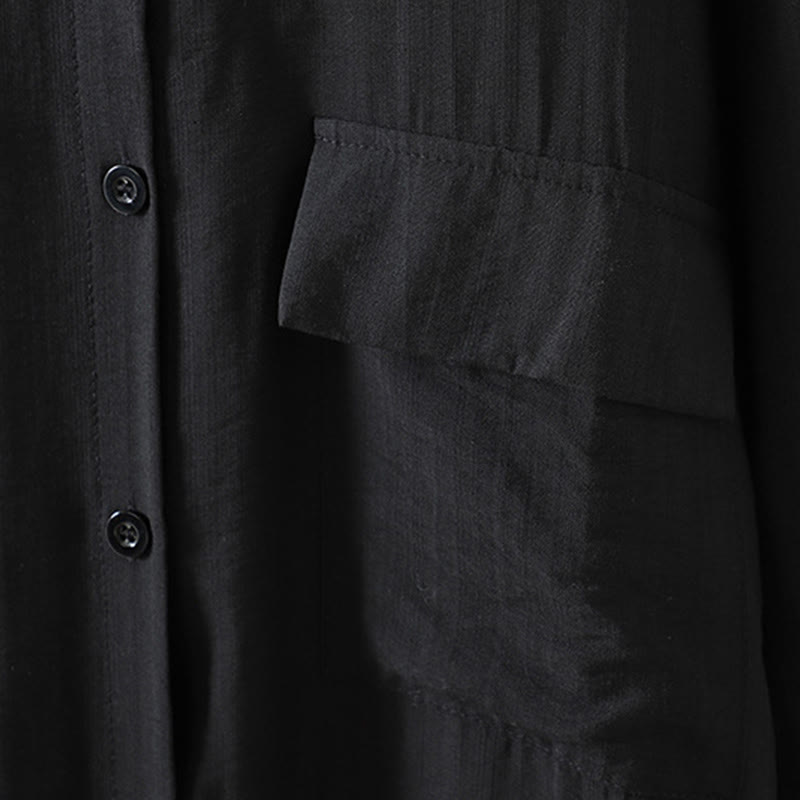 Breathable Cotton Stand Collar Everyday Layering Coat