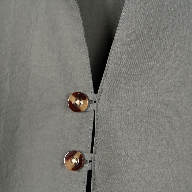 Solid Color Buttons Fall Long Sleeve Men's Shirt