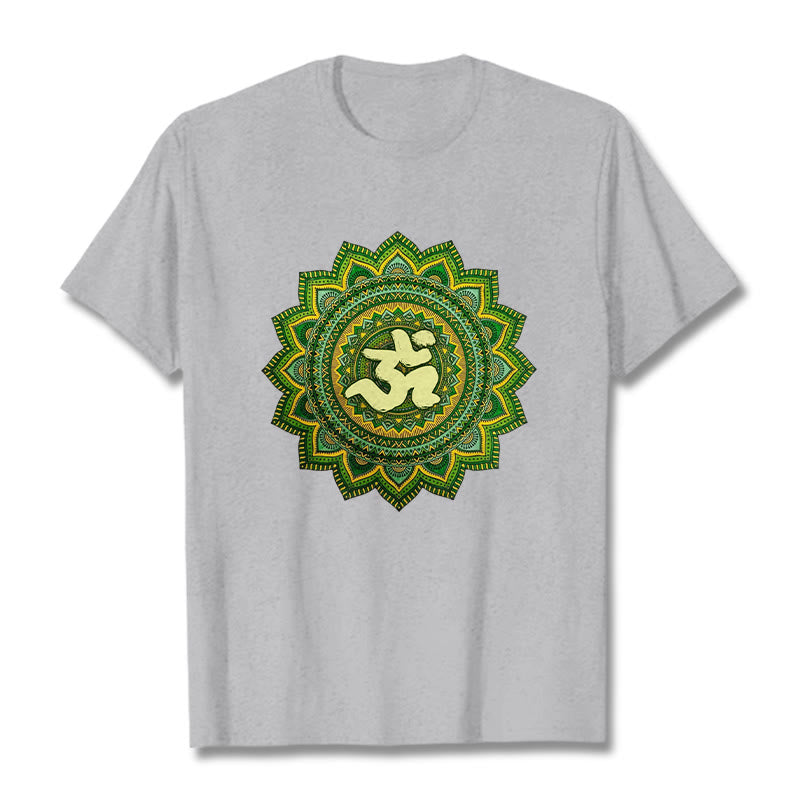 Breathable Cotton Om Mandala Meditation T-Shirt