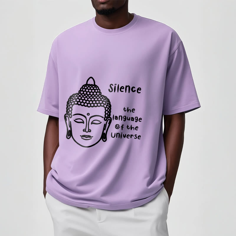 Soft Cotton Crewneck Mindful Graphic Meditation T-Shirt