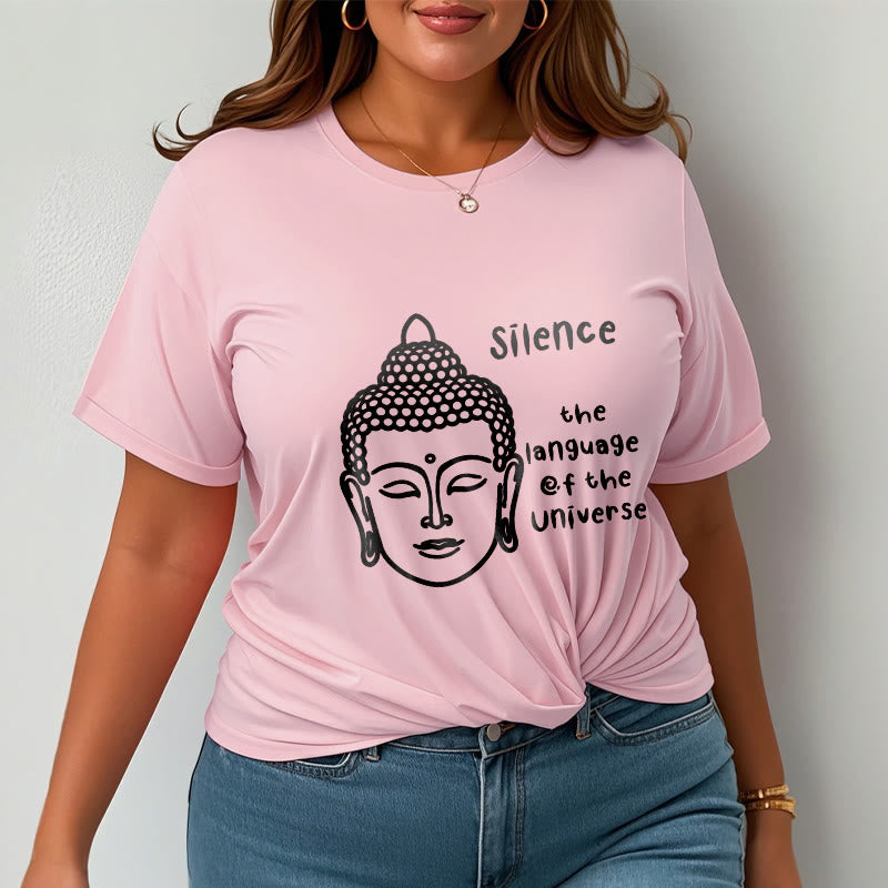 Soft Cotton Crewneck Mindful Graphic Meditation T-Shirt