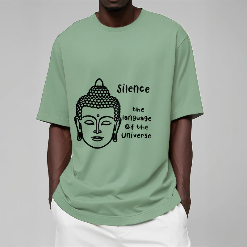 Soft Cotton Crewneck Mindful Graphic Meditation T-Shirt
