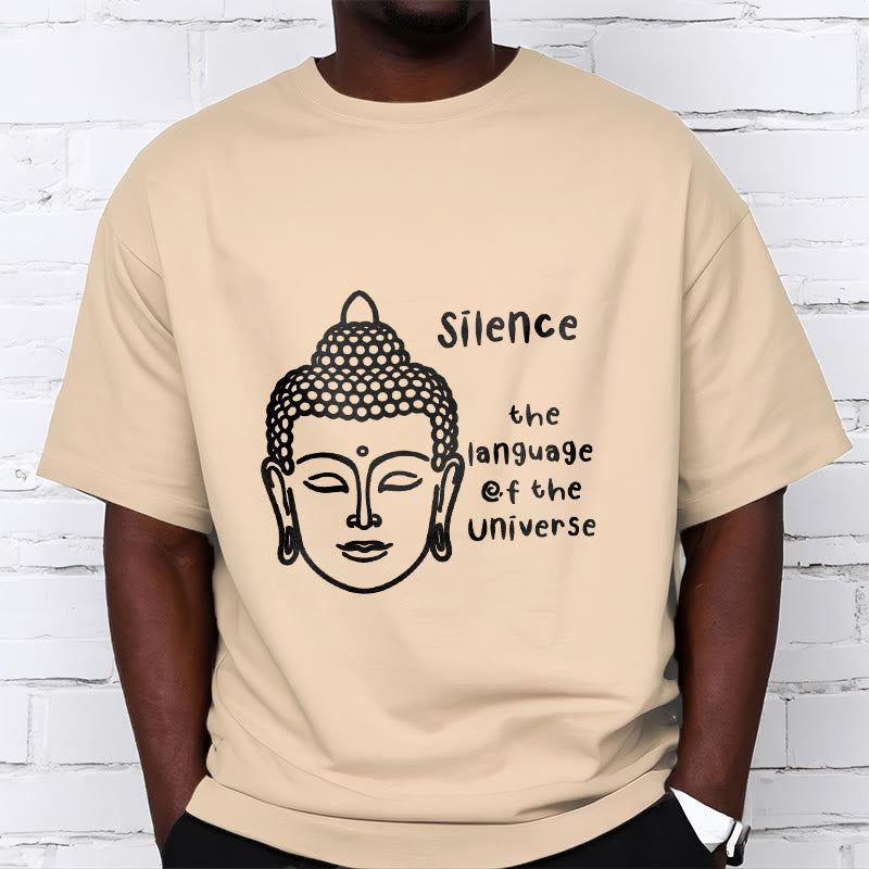 Soft Cotton Crewneck Mindful Graphic Meditation T-Shirt