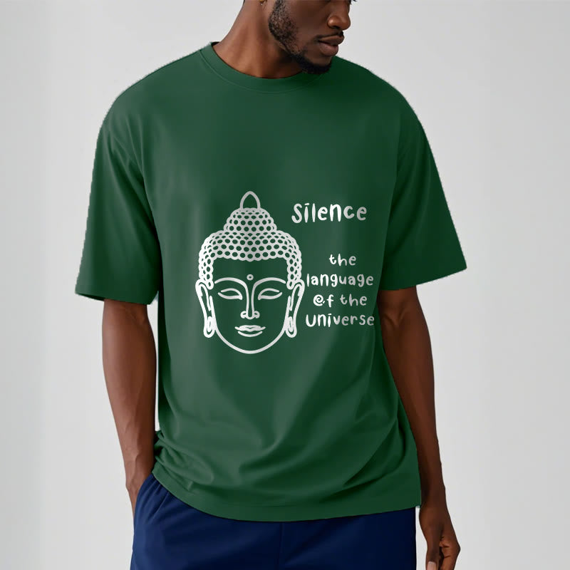 Soft Cotton Crewneck Mindful Graphic Meditation T-Shirt