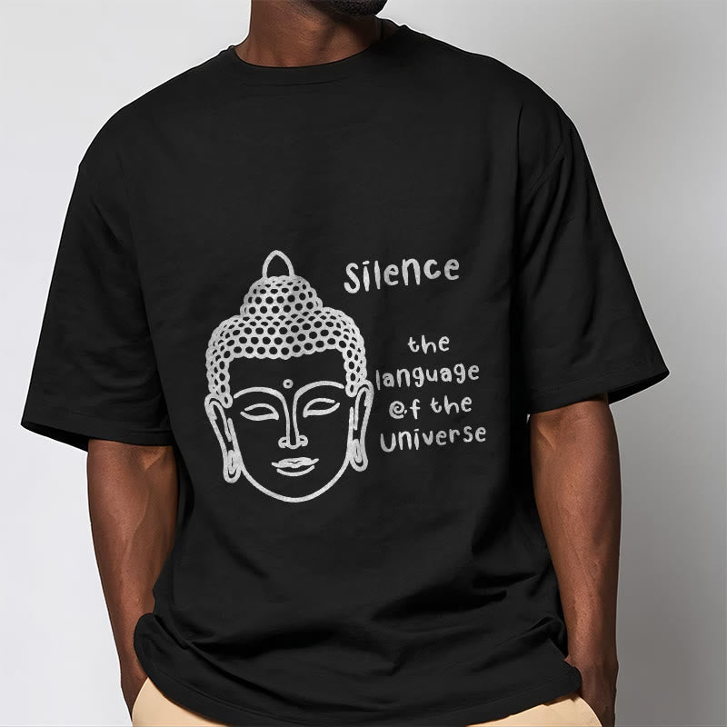Soft Cotton Crewneck Mindful Graphic Meditation T-Shirt