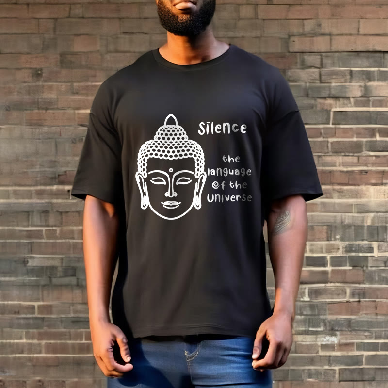 Soft Cotton Crewneck Mindful Graphic Meditation T-Shirt