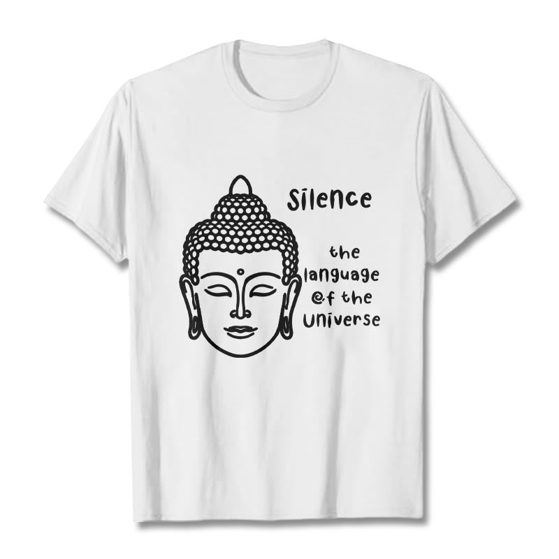 Soft Cotton Crewneck Mindful Graphic Meditation T-Shirt
