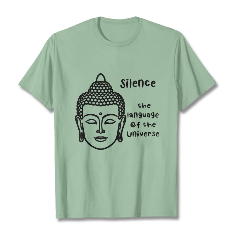 Soft Cotton Crewneck Mindful Graphic Meditation T-Shirt