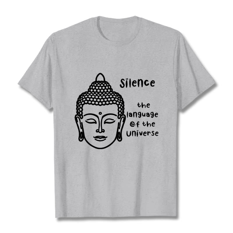 Soft Cotton Crewneck Mindful Graphic Meditation T-Shirt