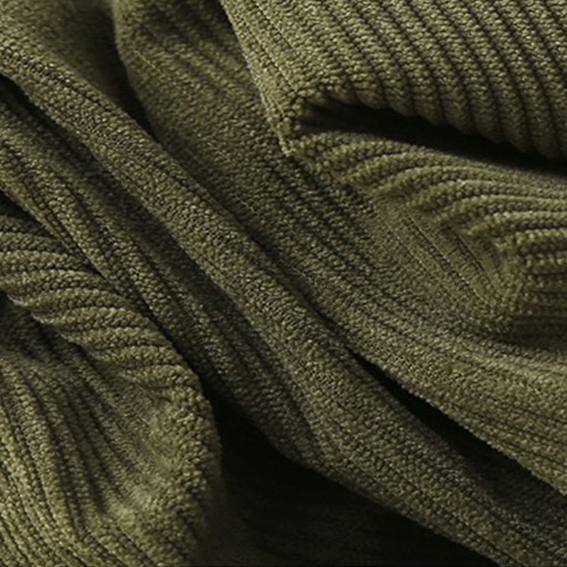 Tactile Corduroy Cotton Tapered Grounding Harem Pants