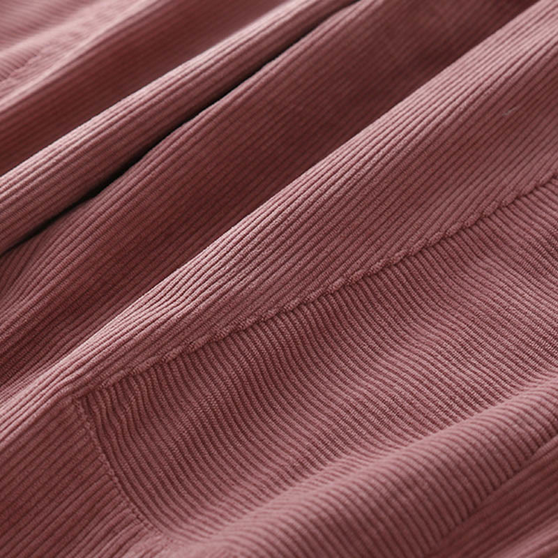 Tactile Corduroy Cotton Tapered Grounding Harem Pants